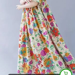 Colorful Floral Maxi Dress